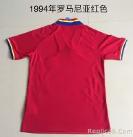 1994 Romania Home Football Retro Jersey Red - view 3