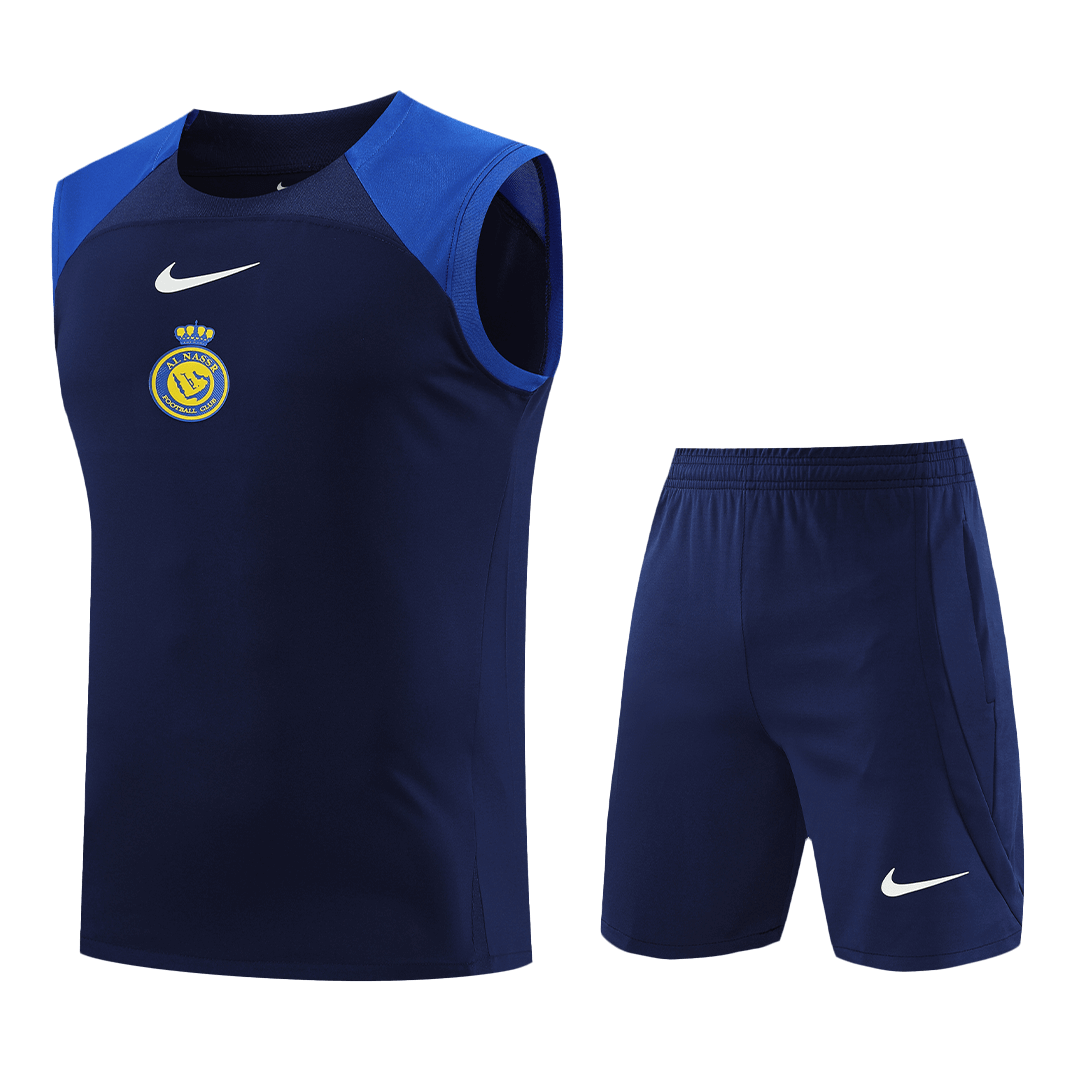 23-24 Al-Nassr Victory Sleeveless Training Kit Top+Shorts - gallery