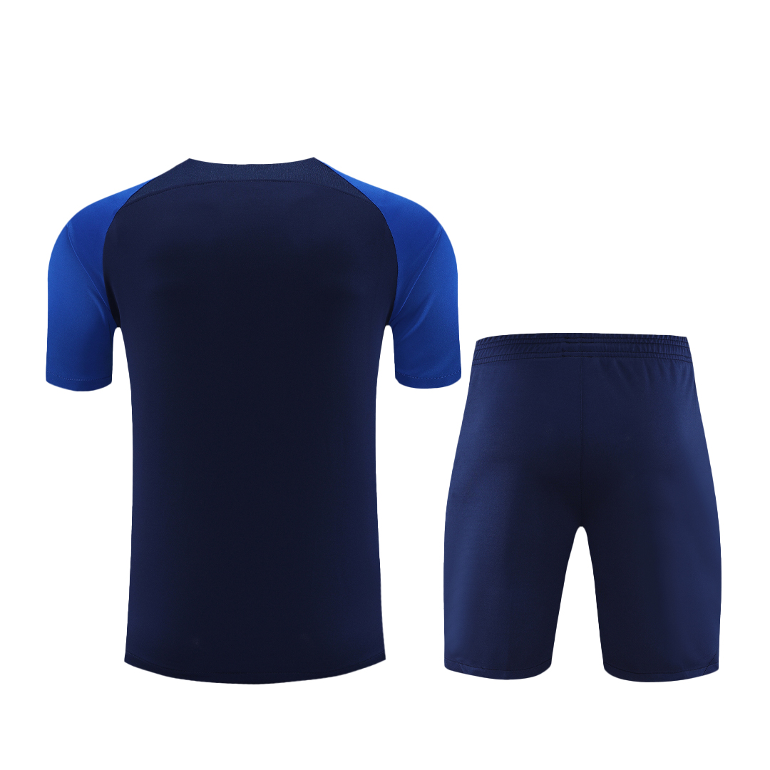 23-24 Al-Nassr Victory Pre-match Jersey+Shorts - gallery