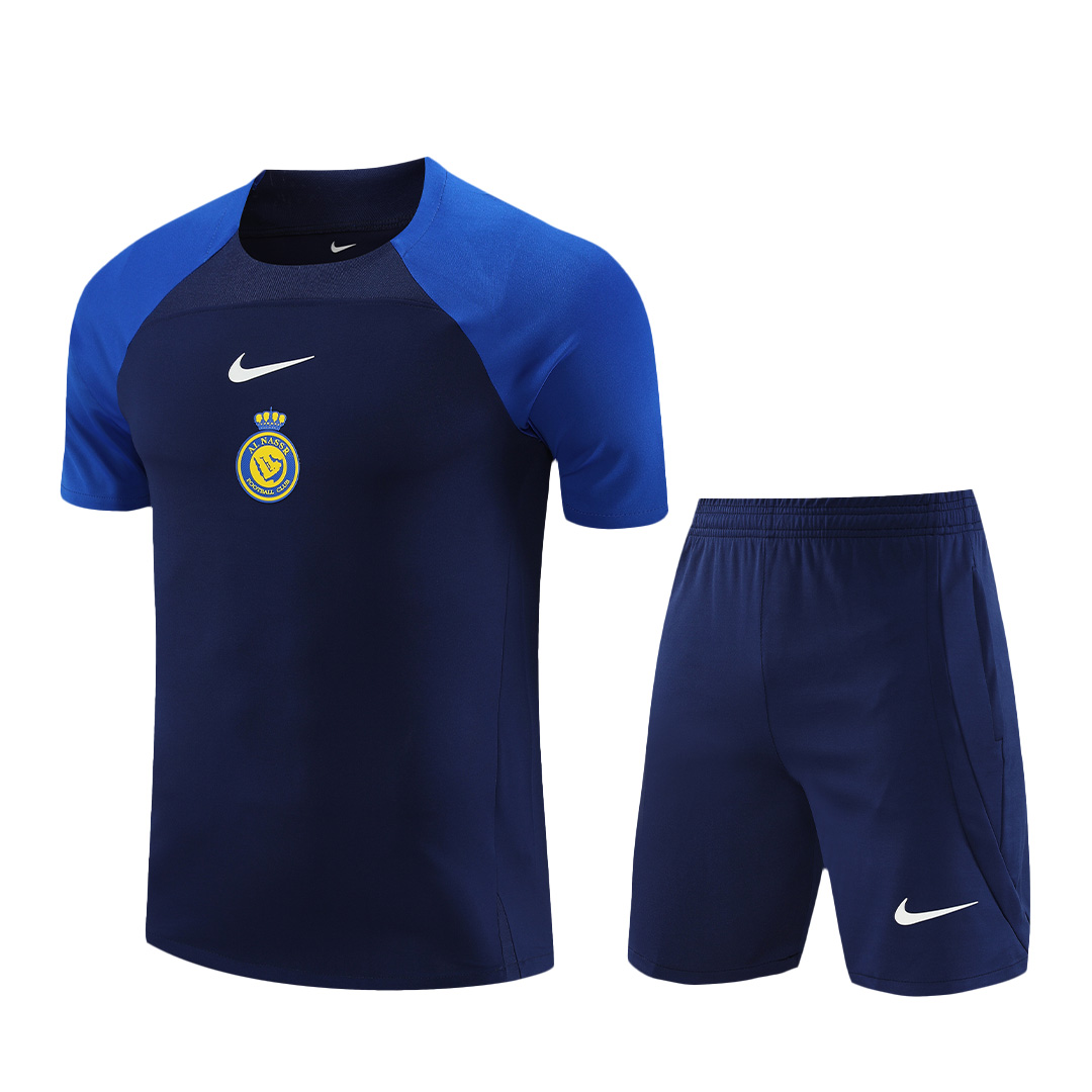 23-24 Al-Nassr Victory Pre-match Jersey+Shorts - gallery