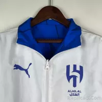 2023/2024 Al-Nassr Reversible Windbreaker（White-Blue）Soccer Jersey 1:1 Thai Quality - view 13