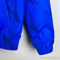 2023/2024 Al-Nassr Reversible Windbreaker（White-Blue）Soccer Jersey 1:1 Thai Quality - view 15