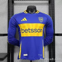 24-25 Boca Juniors  Home Jersey Long Sleeve Player Version - view 1