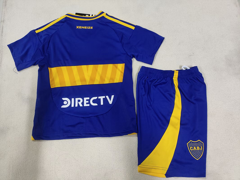 24-25 Boca Juniors  Home Kids Kit Jerseys+Shorts - gallery