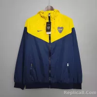 2021 Windbreaker Blue-Yellow Boca Juniors Jersey 1:1 Thai Quality - view 7