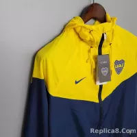 2021 Windbreaker Blue-Yellow Boca Juniors Jersey 1:1 Thai Quality - view 9