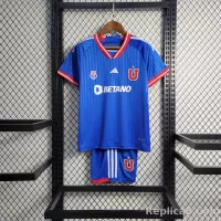 2023-24 Club Universidad de Chile Home Kids Kit Jersey+Shorts - view 1