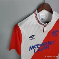 1987/1988 Glasgow Rangers Away Soccer Retro Jersey - view 7