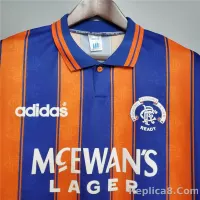 1993-94 Glasgow Rangers Away Soccer Retro Jersey - view 8