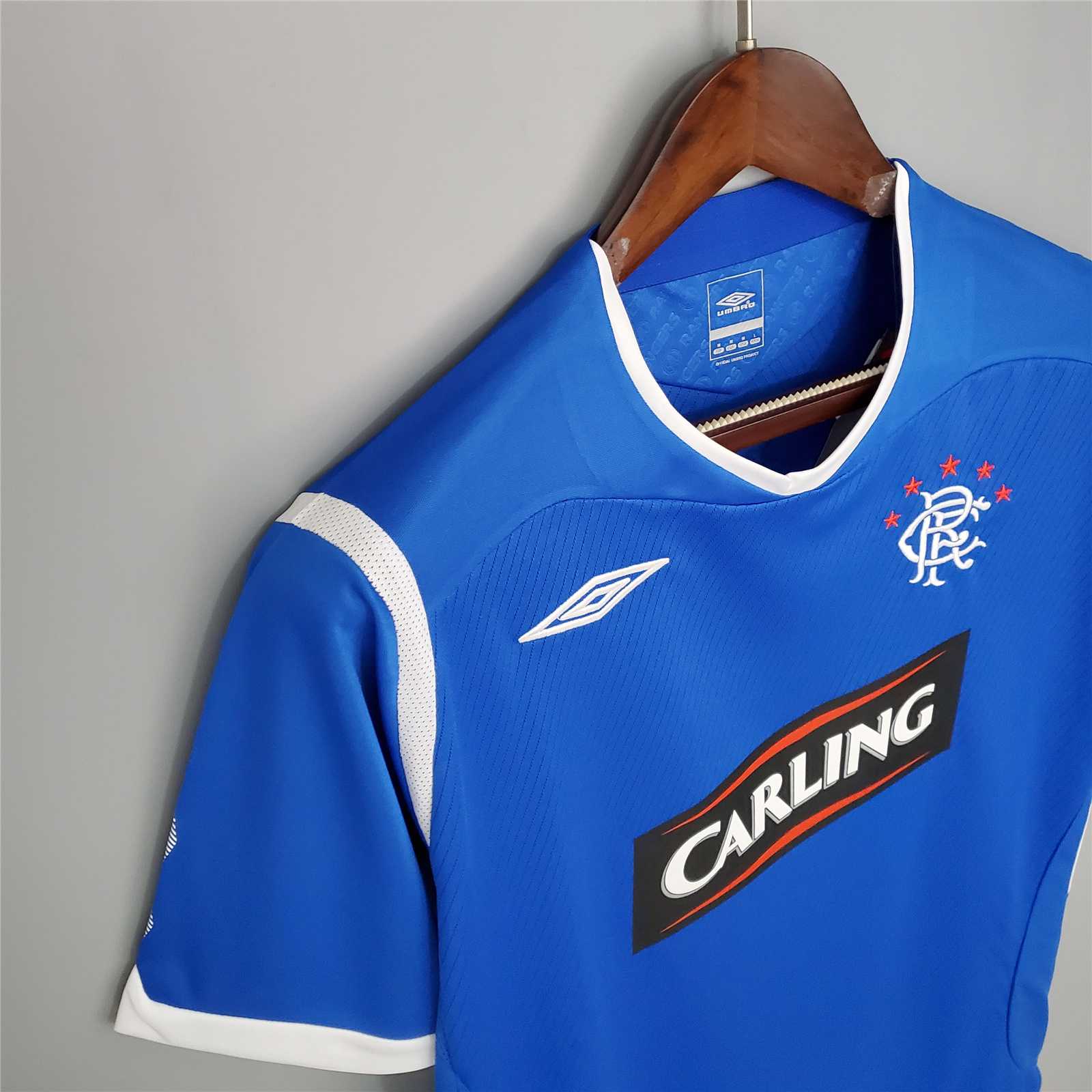 2008-09 Glasgow Rangers Home Soccer Retro Jersey - gallery