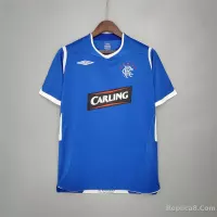 2008-09 Glasgow Rangers Home Soccer Retro Jersey - view 1