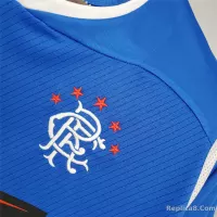 2008-09 Glasgow Rangers Home Soccer Retro Jersey - view 7