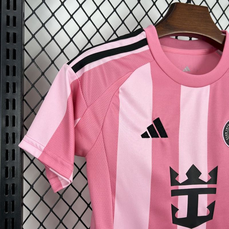 25-26 Inter Miami CF Pink  Soccer Kids Kit Jersey+Shorts - gallery