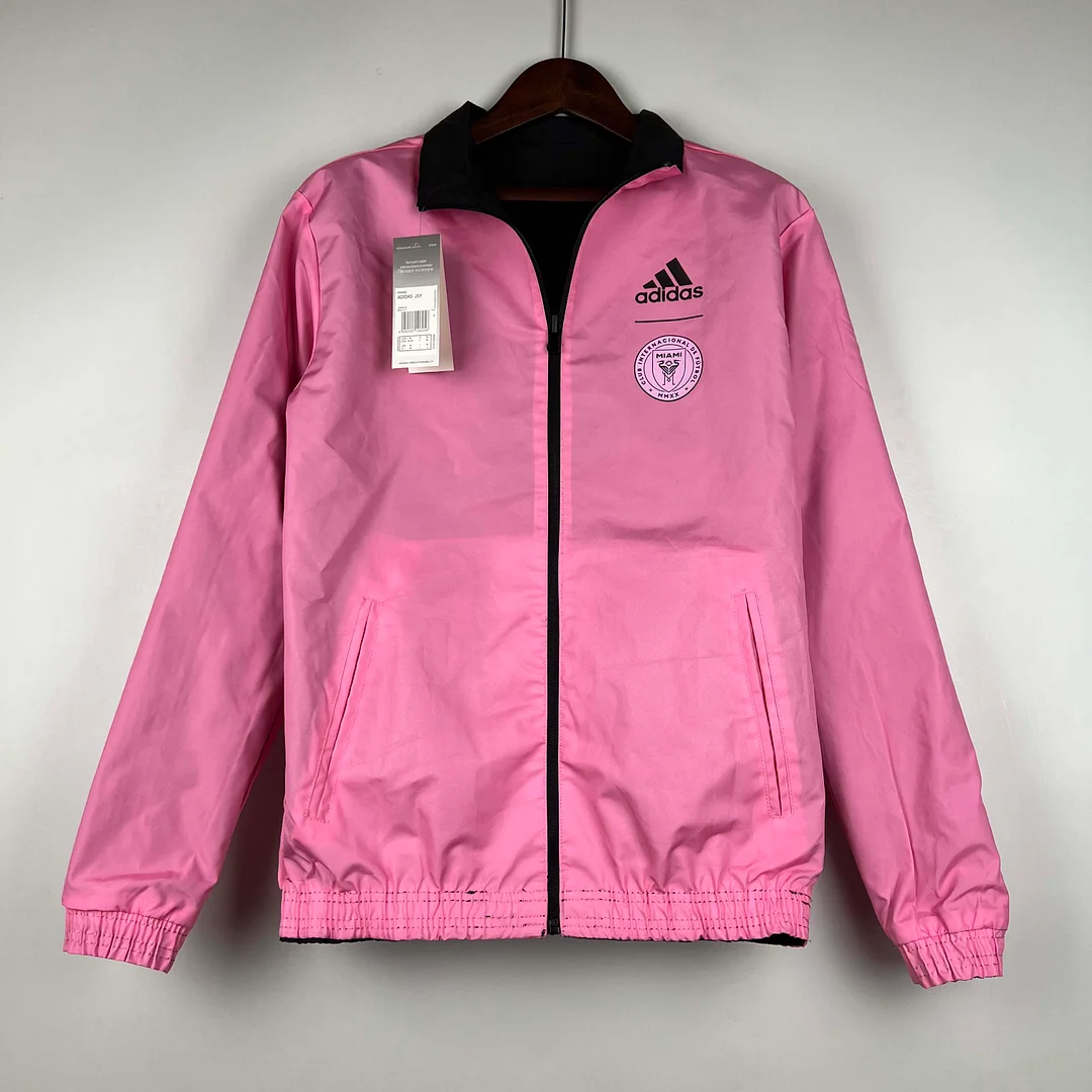2023/2024 Inter Miami Reversible Windbreaker（black-pink）Soccer Jersey 1:1 Thai Quality - gallery
