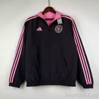 2023/2024 Inter Miami Reversible Windbreaker（black-pink）Soccer Jersey 1:1 Thai Quality - view 4