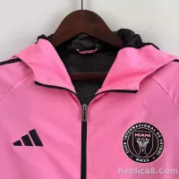 2023 Inter Miami Windbreaker （pink-black） Soccer Jersey 1:1 Thai Quality - view 3
