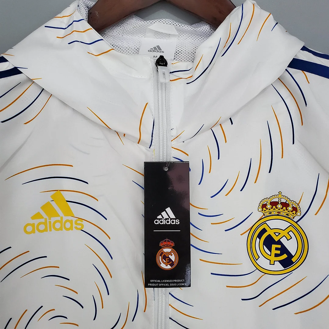2021/2022 Real Madrid Jersey Windbreaker White(Blue Edge) - gallery