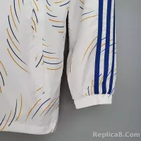 2021/2022 Real Madrid Jersey Windbreaker White(Blue Edge) - view 10