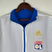 2023/2024 Lyon Reversible Windbreaker（Blue-white）Soccer Jersey 1:1 Thai Quality - view 3