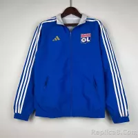 2023/2024 Lyon Reversible Windbreaker（Blue-white）Soccer Jersey 1:1 Thai Quality - view 13