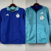 2023-2024 Algeria National Reversible Windbreaker Blue Soccer Jersey 1:1 Thai Quality - view 1