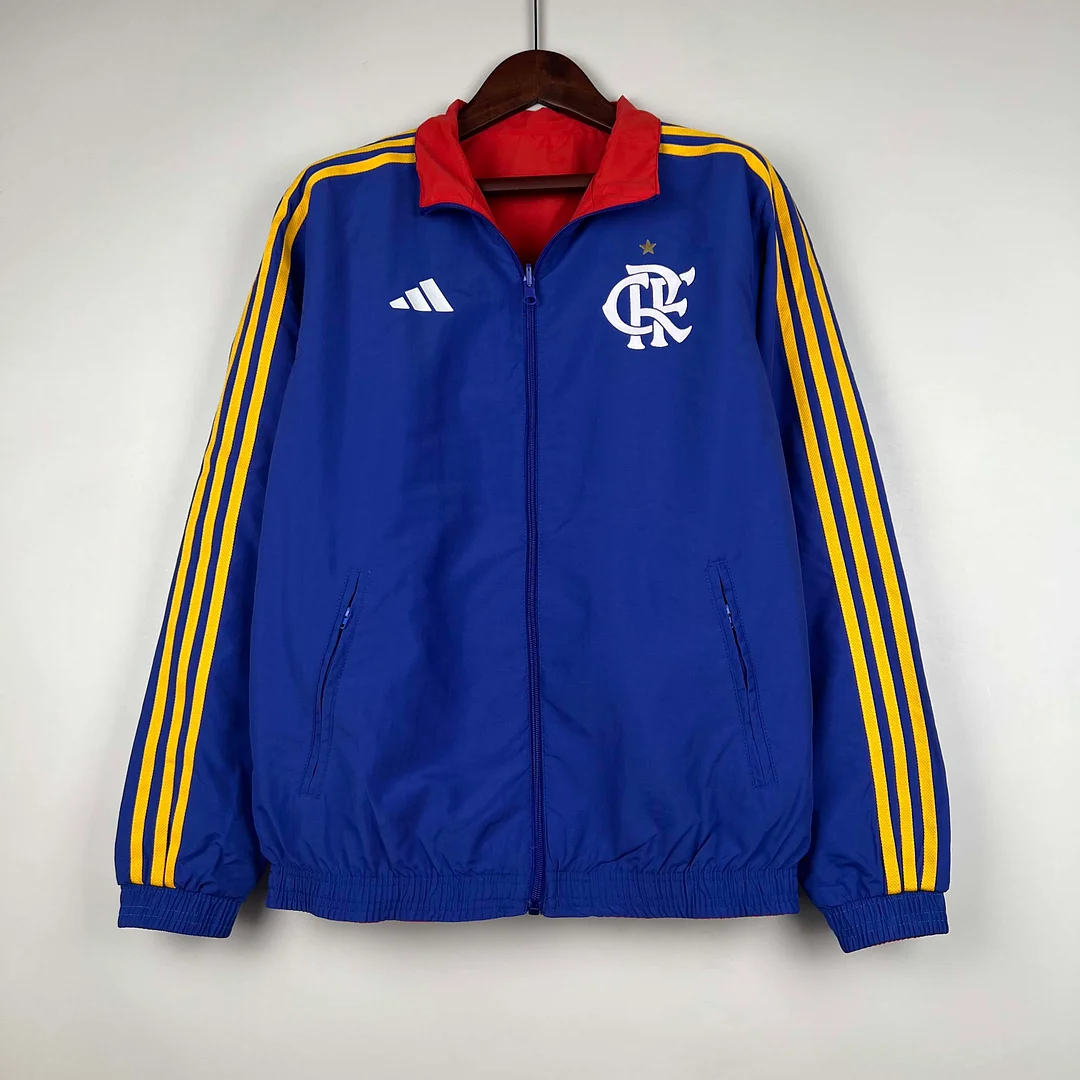 2023-2024 Flamengo Casual Reversible Windbreaker（Blue-red）Soccer Jersey 1:1 Thai Quality - gallery