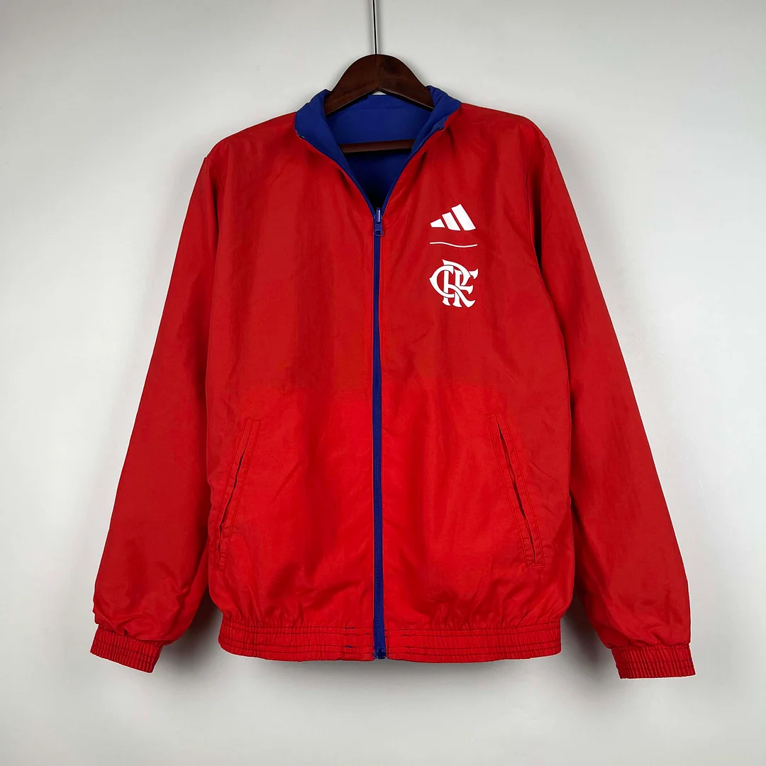 2023-2024 Flamengo Casual Reversible Windbreaker（Blue-red）Soccer Jersey 1:1 Thai Quality - gallery