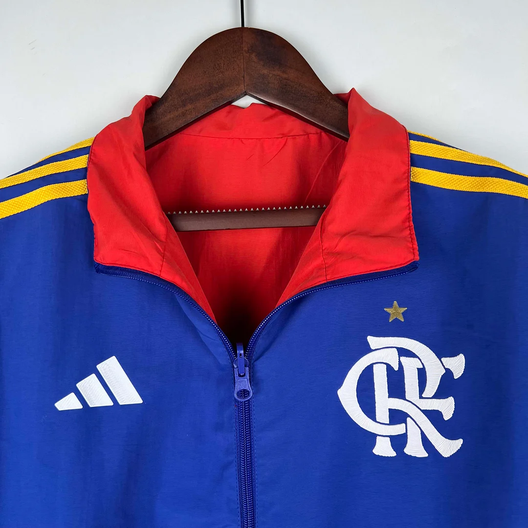 2023-2024 Flamengo Casual Reversible Windbreaker（Blue-red）Soccer Jersey 1:1 Thai Quality - gallery