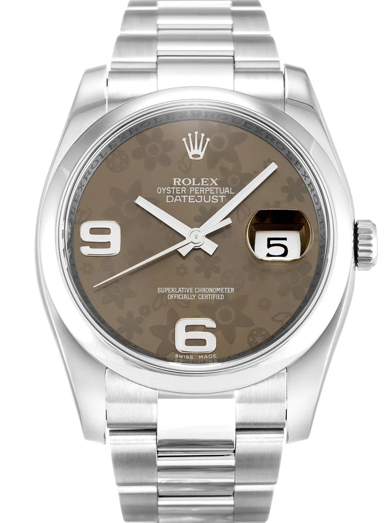 Rolex Datejust 36MM Brown Floral Dial 116200