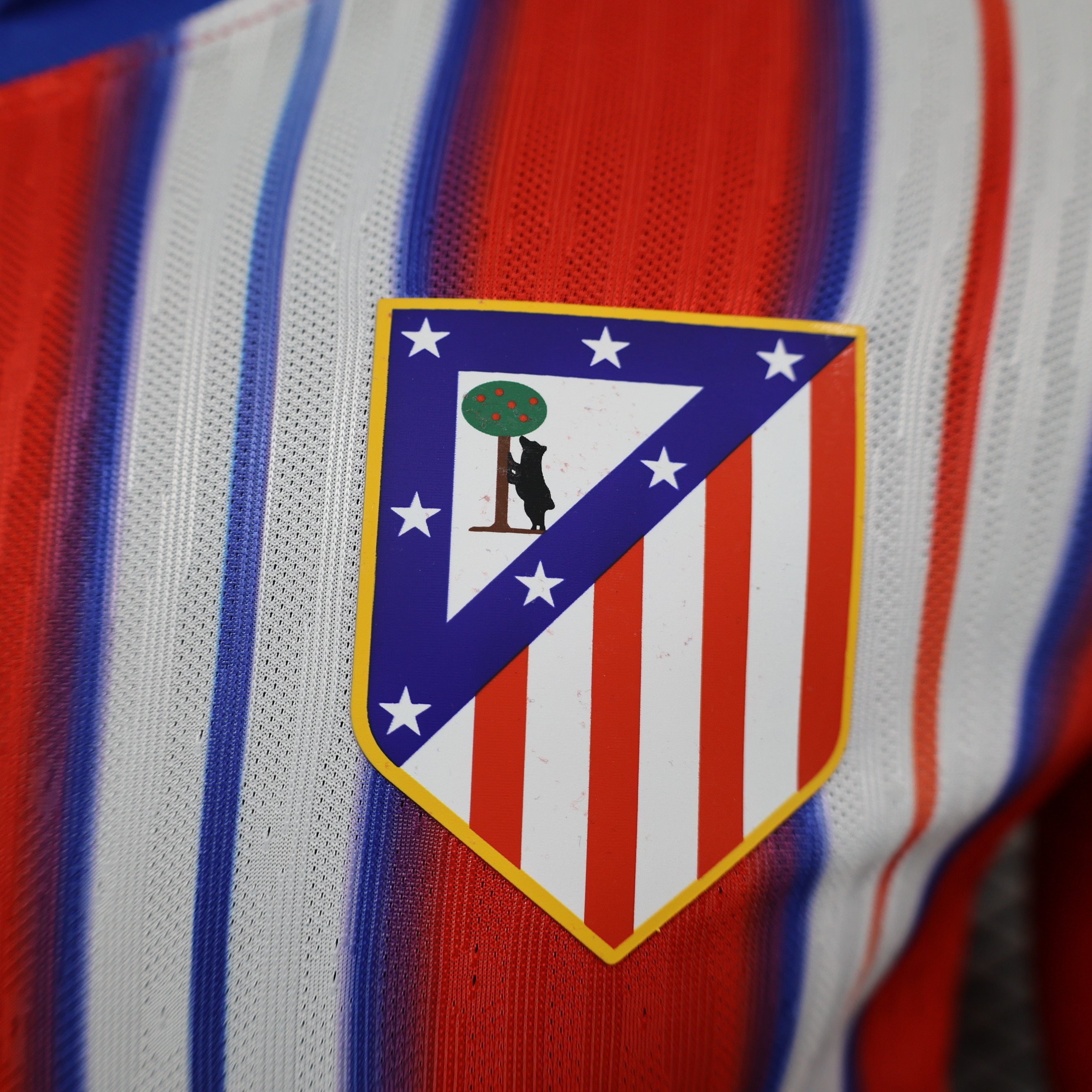 24-25 Atletico Madrid Home Soccer Jersey Player Edition Long Sleeve - view 8
