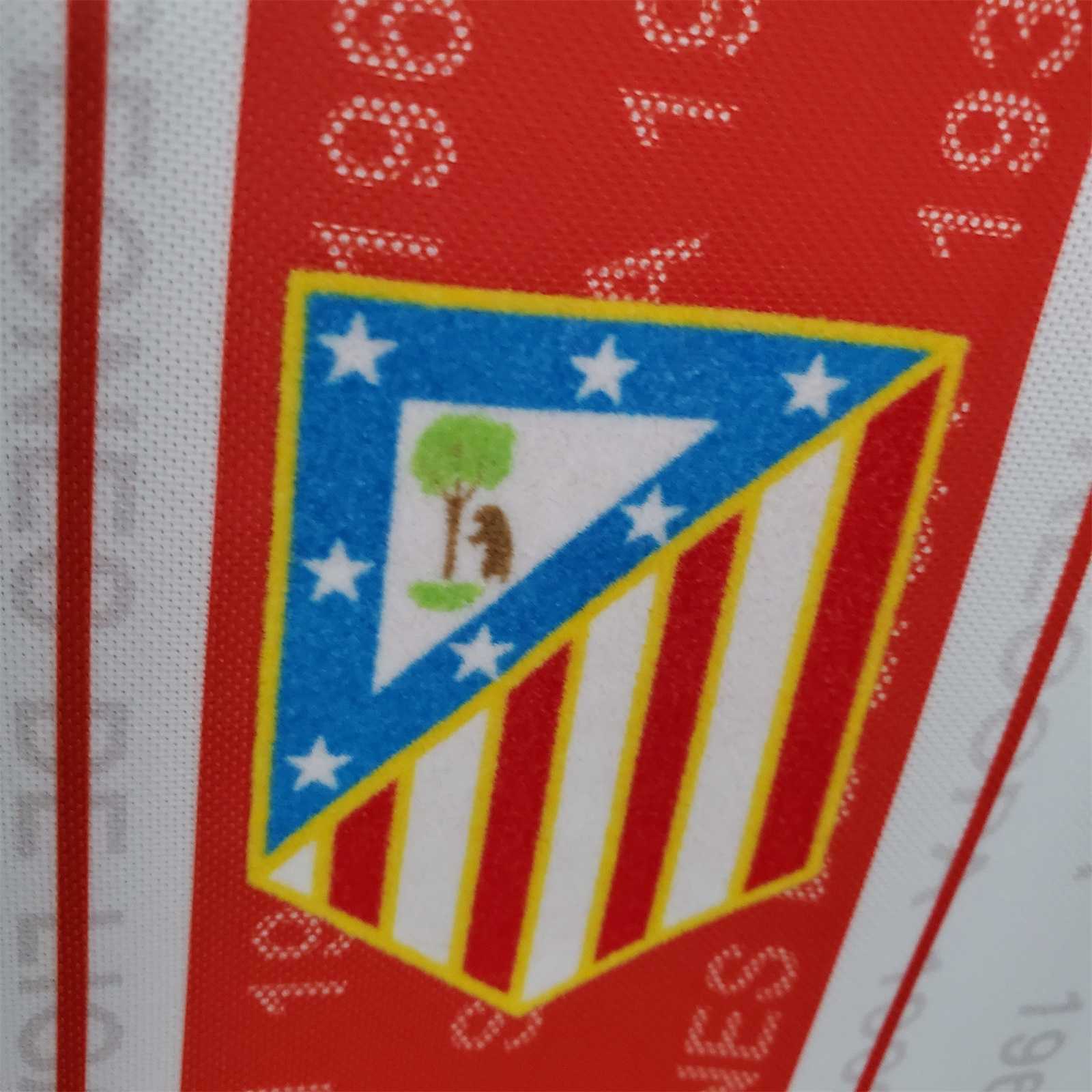 1995-96 Atletico Madrid Home Retro Jersey - view 7