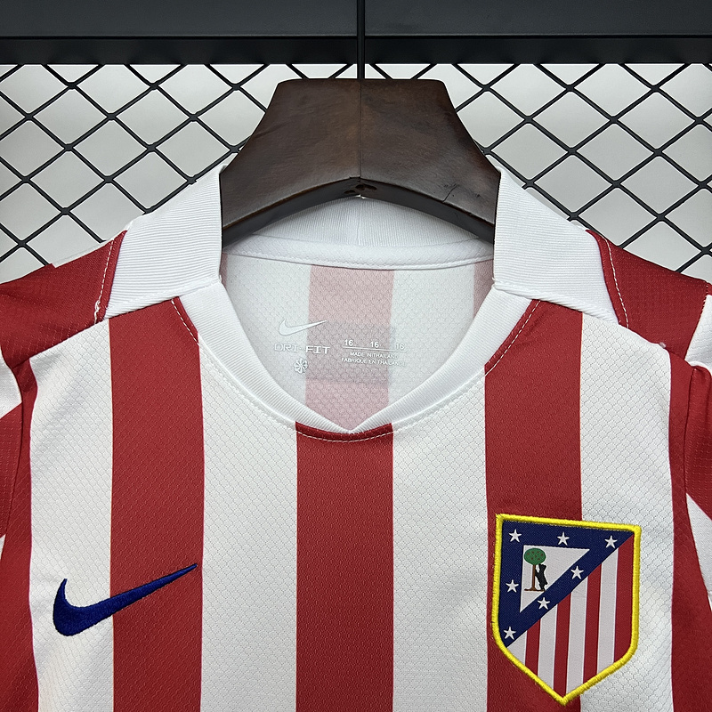 25-26 Atletico Madrid Home Soccer Kids Kit Jersey+Shorts - view 3