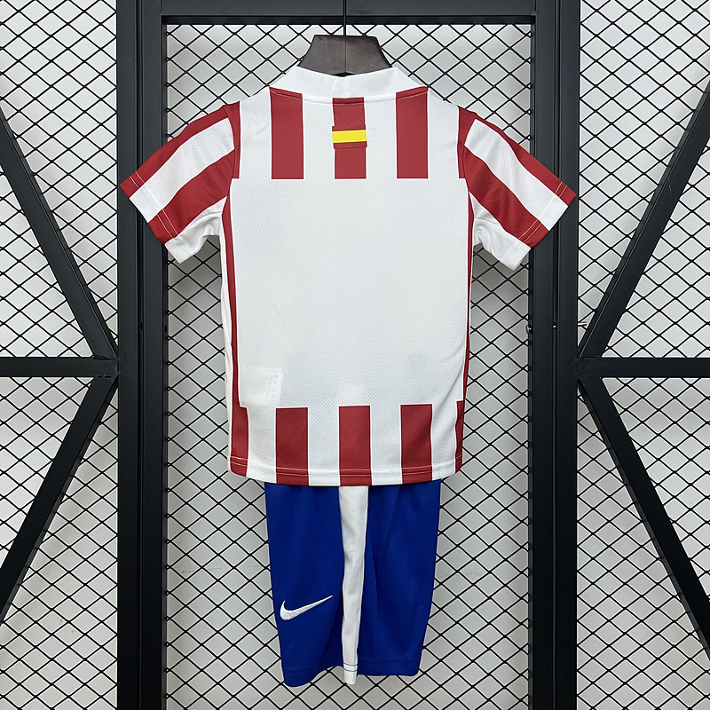 25-26 Atletico Madrid Home Soccer Kids Kit Jersey+Shorts - view 7