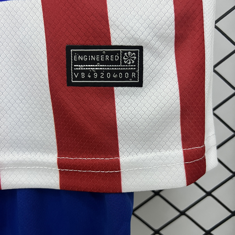 25-26 Atletico Madrid Home Soccer Kids Kit Jersey+Shorts - view 8