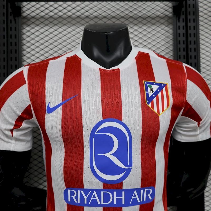 25-26 Atletico Madrid Home Soccer Jersey Player Edition - view 5