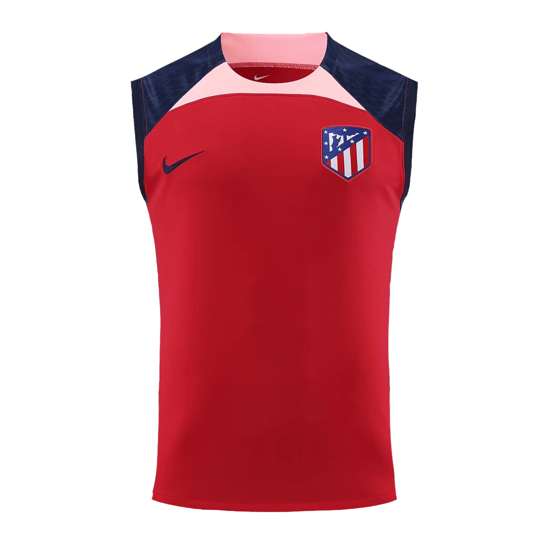 Atletico Madrid Sleeveless Training Kit (Top+Shorts) Red 2023/24 - view 3
