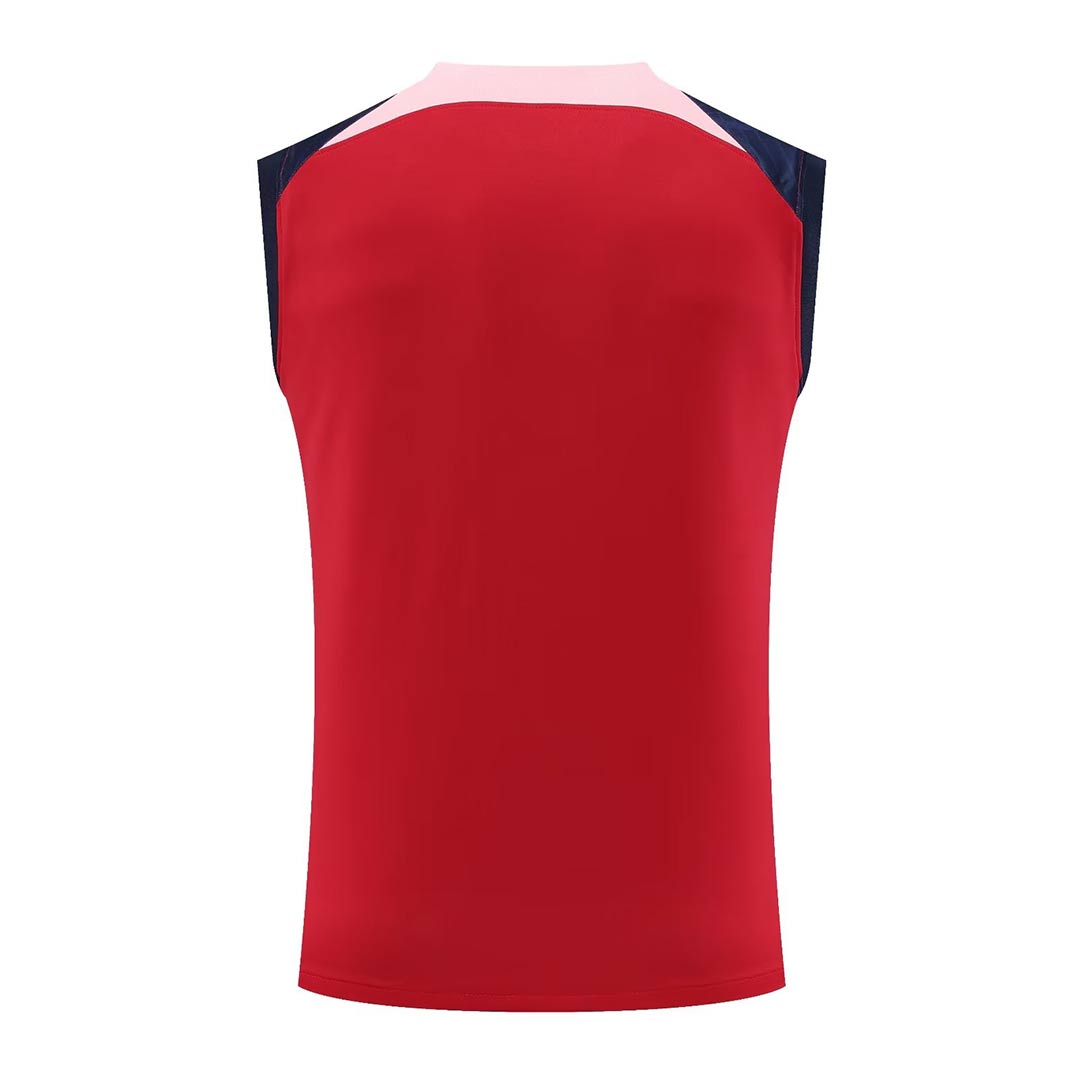 Atletico Madrid Sleeveless Training Kit (Top+Shorts) Red 2023/24 - view 12