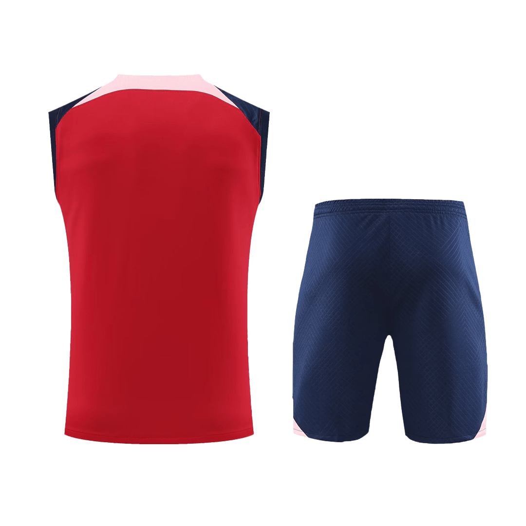 Atletico Madrid Sleeveless Training Kit (Top+Shorts) Red 2023/24 - view 4
