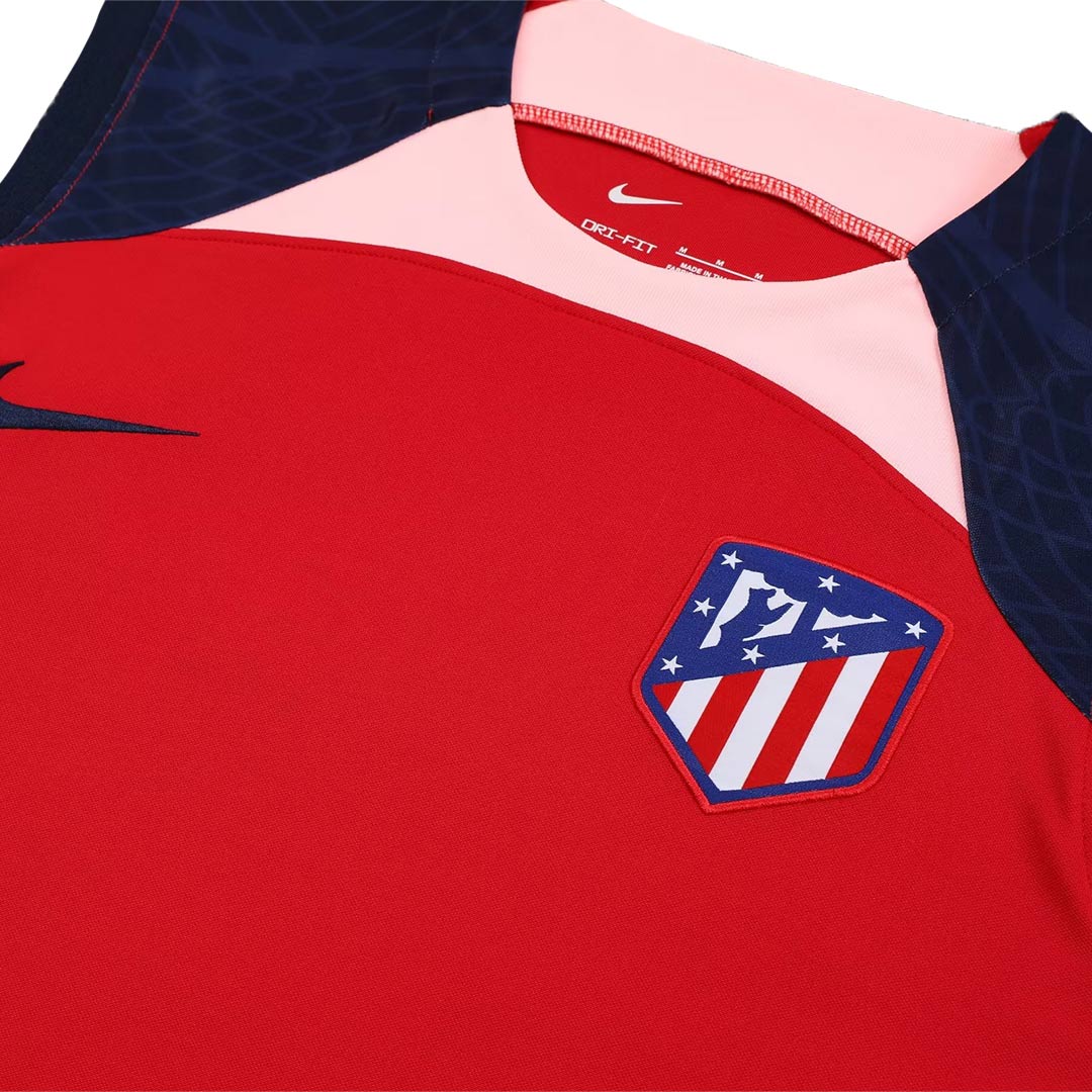 Atletico Madrid Sleeveless Training Kit (Top+Shorts) Red 2023/24 - view 11