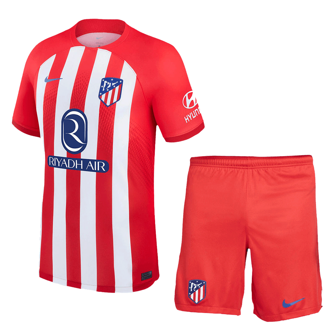 23-24 Atletico Madrid Home Whole Kit Jersey+Shorts+Socks - view 4
