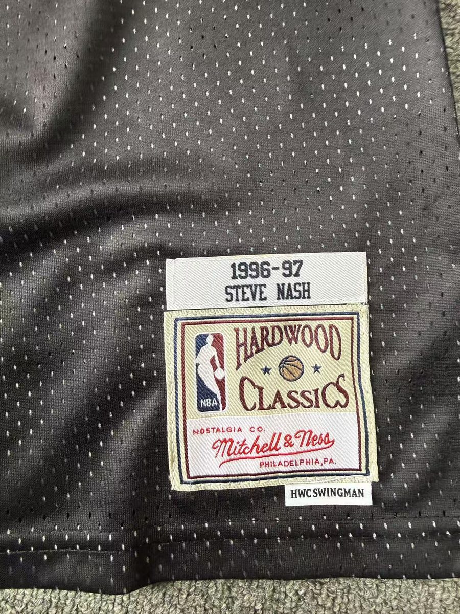 Phoenix Suns 1996-97 Season Throwback Heat-Pressed Jersey Black #13 Jason Kidd - detail