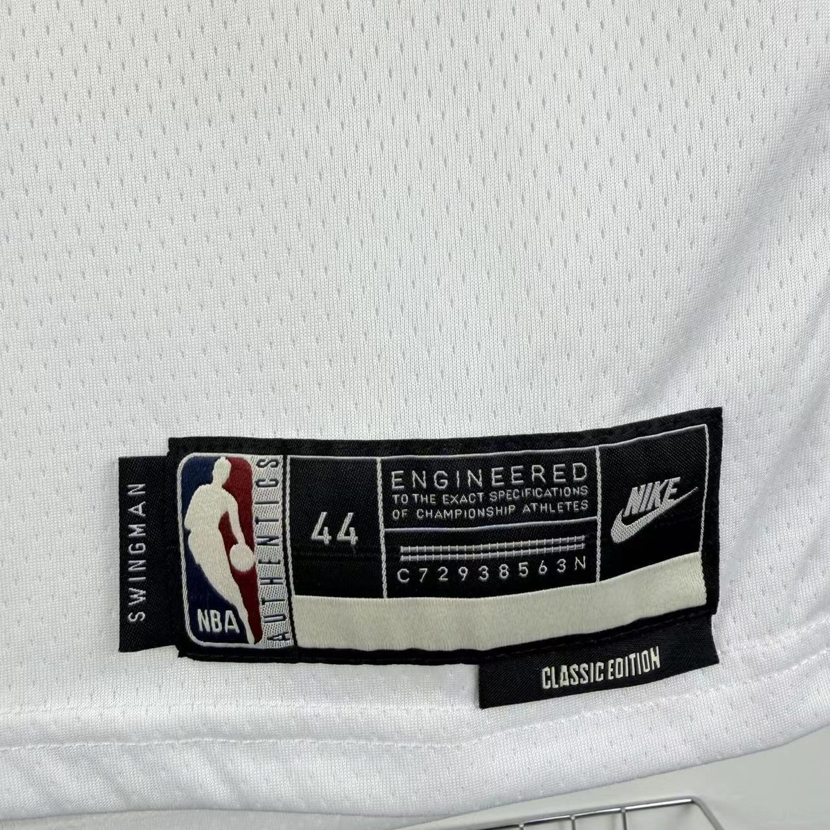 Philadelphia 76ers 2026-27 Season Throwback White Jersey - detail