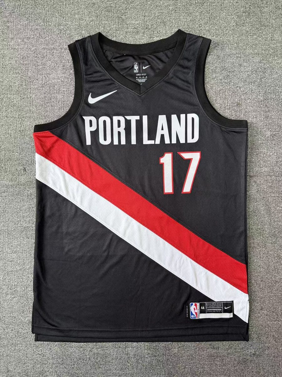 Youth 2026-27 Portland Trail Blazers Jersey Black - detail