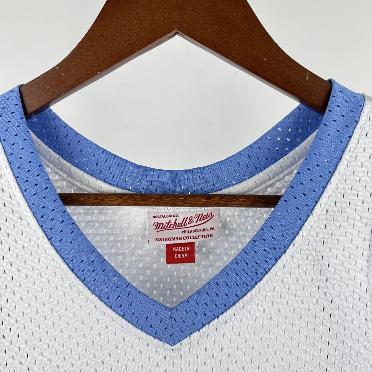 UNC 1992-93 Season Throwback Heat-Pressed Jersey White #23 Jordan - detail