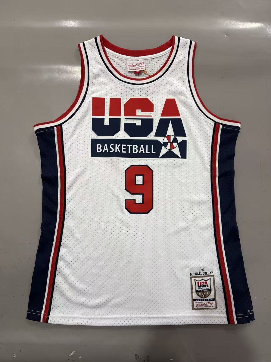 Dream Team 1992 Season Throwback Jersey White #23 Jordan