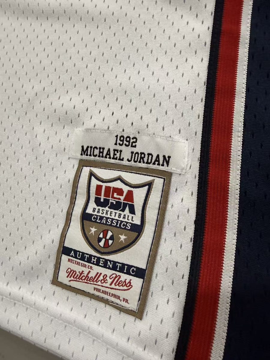 Dream Team 1992 Season Throwback Jersey White #23 Jordan - detail