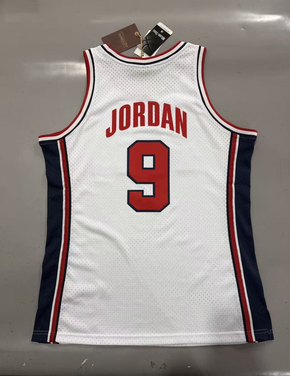Dream Team 1992 Season Throwback Jersey White #23 Jordan - detail
