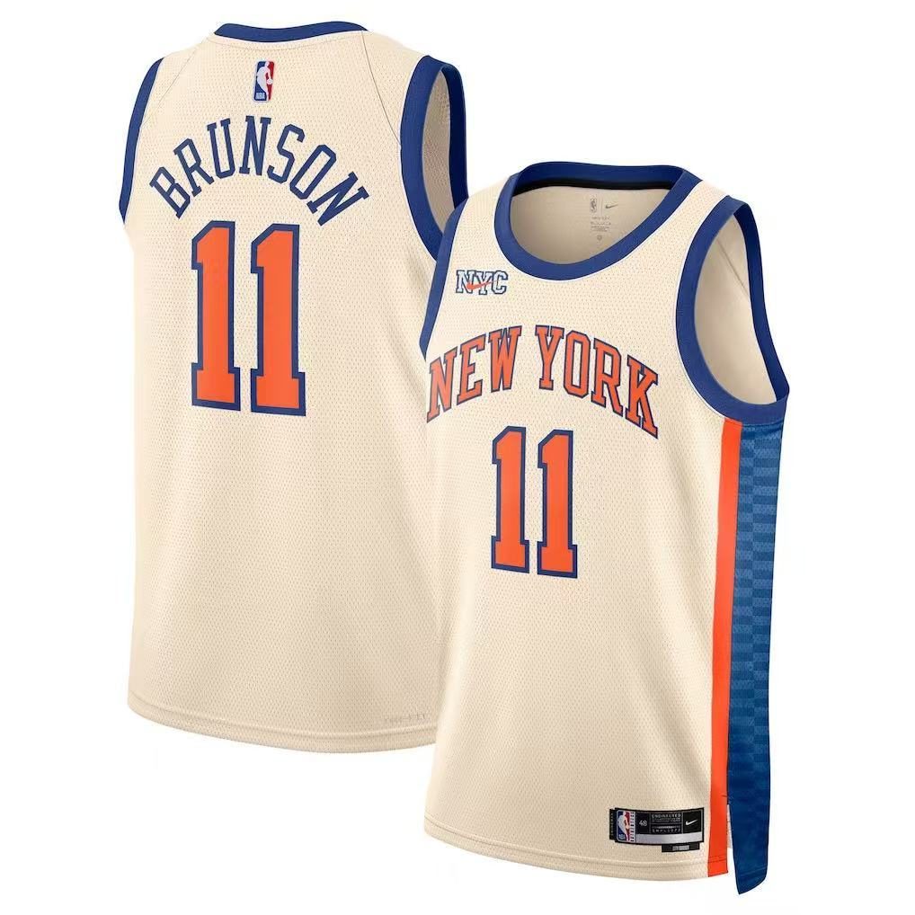 New York Knicks 2026-27 Season City Edition Jersey Cream - detail