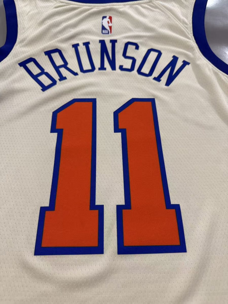 New York Knicks 2026-27 Season City Edition Jersey Cream - detail
