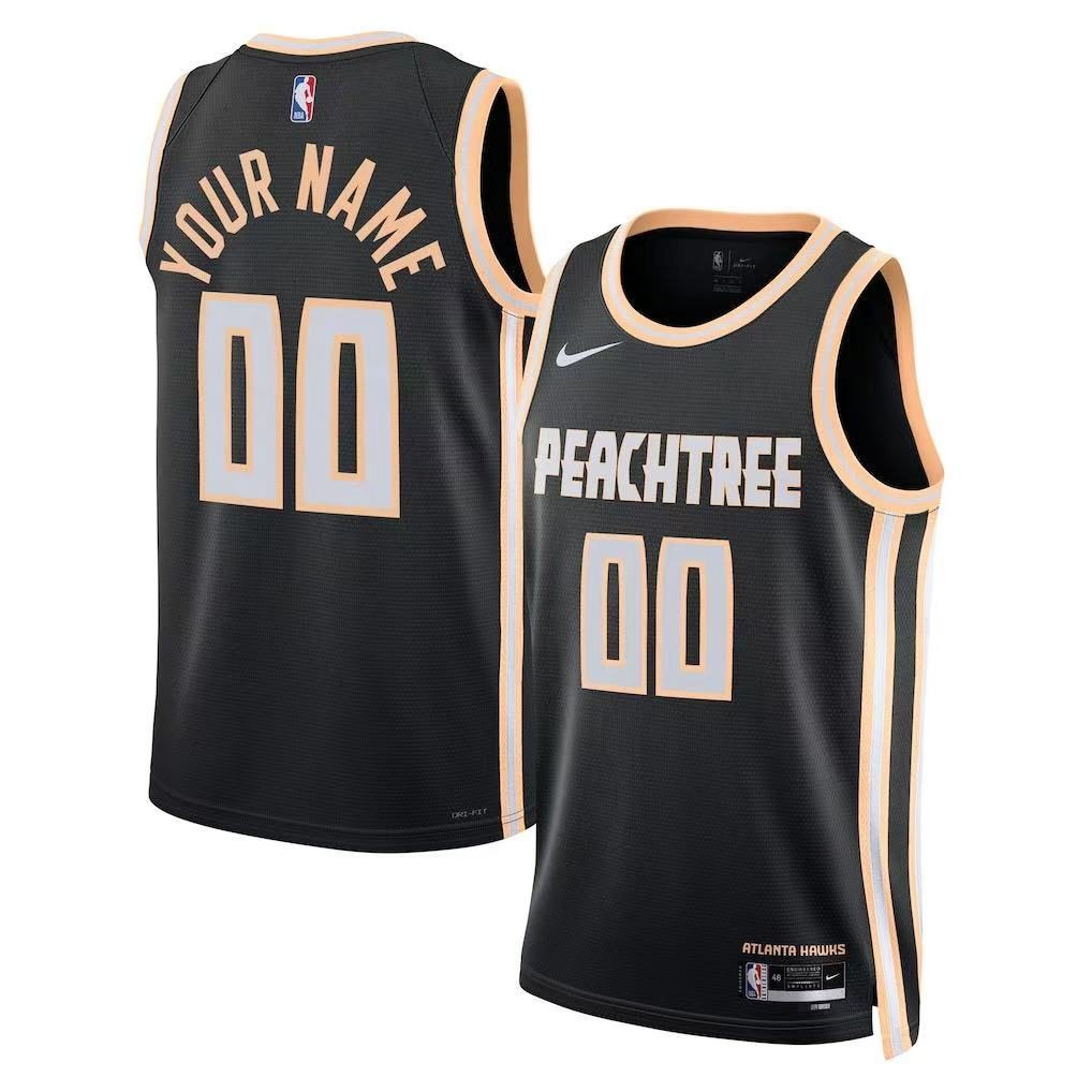 Atlanta Hawks 2026-27 City Edition Jersey Black - detail